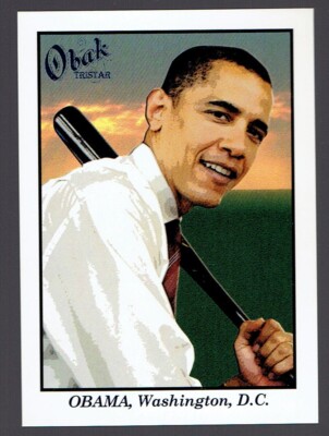Obama Rookie Card 2009 Tri-Star Obak Barack Obama #100 Baseball Card | eBay