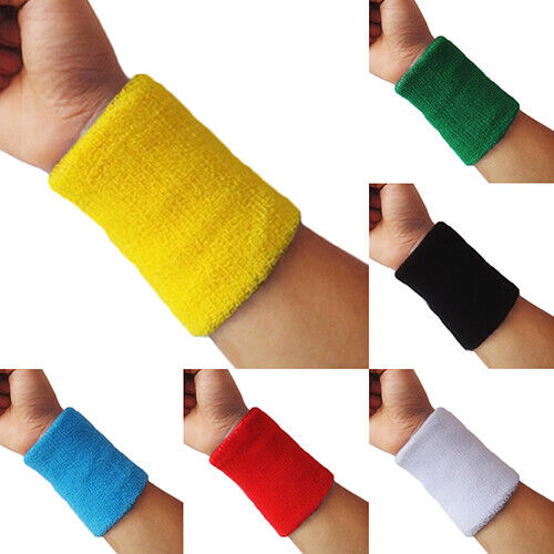 Handgelenk Schweißbänder Baumwolle Armband Schweißband Sport Baseball Tennis