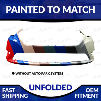 NEW Paint To Match 2013-2019 Ford Taurus Unfolded Front Bumper W/O Sensor Holes
