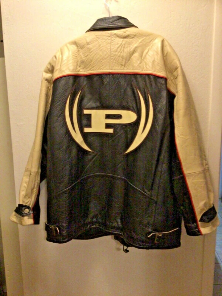 Chaqueta de Colección Phat Farm Abrigo Pesado de Cuero Nueva York para Hombre Talla 2XL Foto 2 de 4