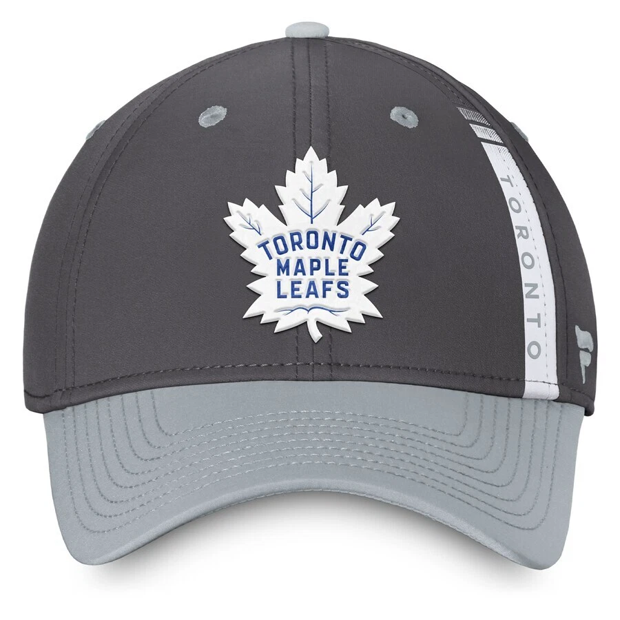 Toronto Maple Leafs Fanatics Branded Authentic Pro Home Ice Flex Hat Charcoal - Image 2 of 4