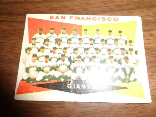 1960 Topps Baseball SF Giants Team #151 vintage card - Picture 4 of 8