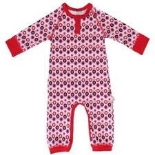 Stunning Apple Bodysuit by Katvig Sizes O-12 Mnths - 2 Colours Black or Red