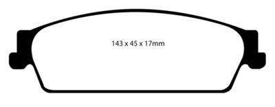 EBC Brakes DP41780R Yellowstuff pads are high friction coefficient spirited fron