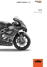 KTM Owners Manual Book Guide 2023 RC 8C