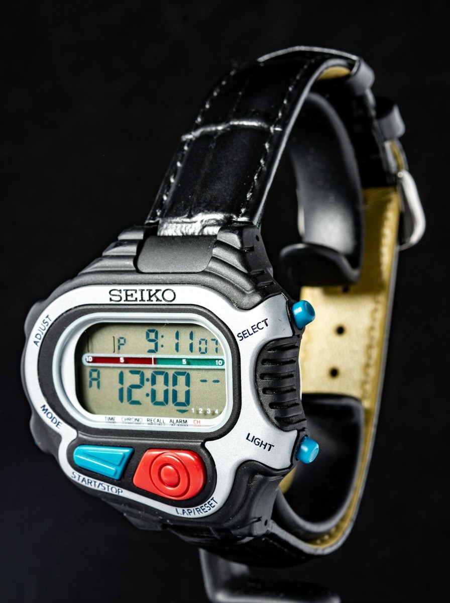 Seiko Super Runners (S640-4000) Men's Asymmetric Watch-- Working