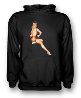 Bra On - Vintage Pinup - Mens Hoodie Bra On - Vintage Pinup - Mens Hoodie