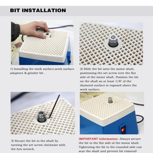 220V110V Elektrischer Schleifer Diamantglas Keramik Steinschleifen Poliermaschine - Bild 4 von 13