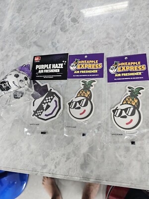 JACK IN THE BOX AIR FRESHENERS PURPLE HAZE AND PINEAPPLE EXPRESS SNOOP DOGG.