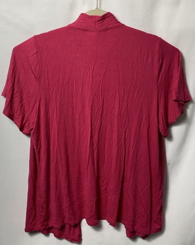 jm collection open front top Pink 2X - Picture 2 of 3