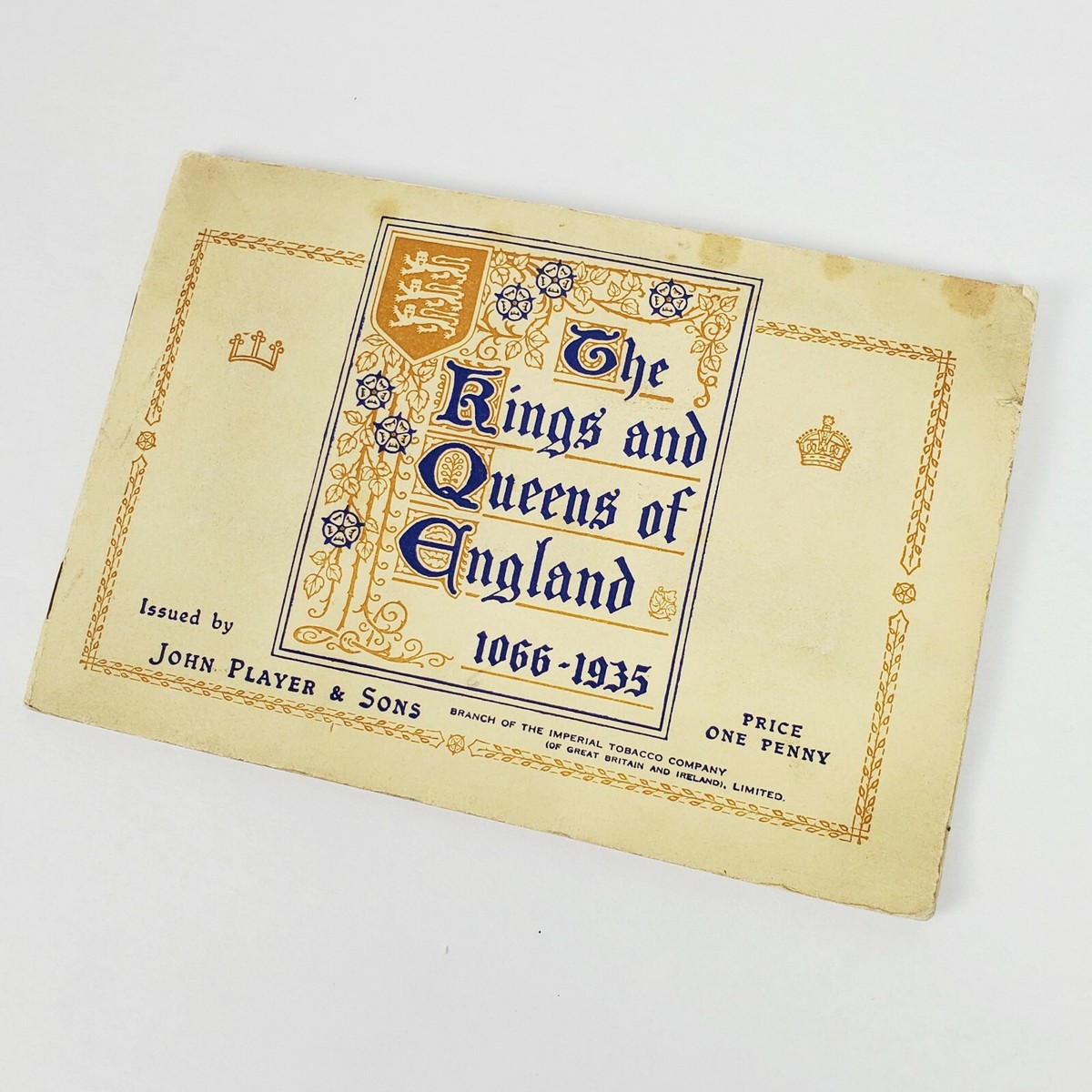 how much tobacco from england to ireland (Full Set of 50) Kings & Queens of England 1066-1935 Player Tobacco Cards  Album