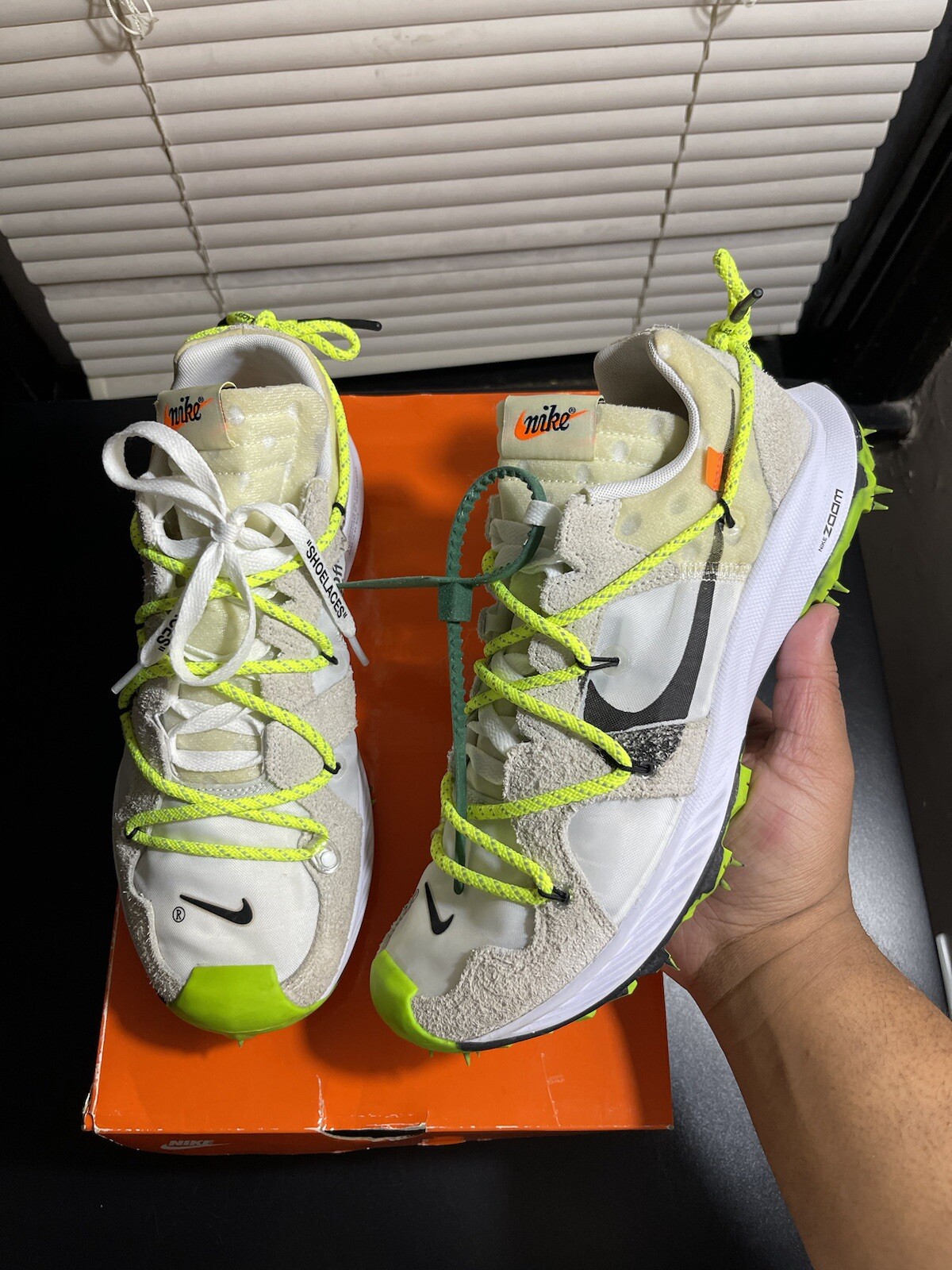 OFF WHITE X NIKE Nike Off White x Air Zoom Terra Kiger 5 atleta in corso bianco 9 m 10 5 W