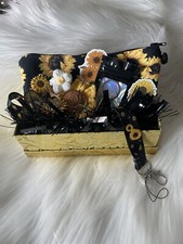 Brand New 9-piece Gold Sunflower Lovers Keychain Gift Set Valentines Basket