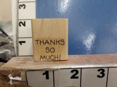 Thanks SO much saying   Stampin up RUBBER STAMP 8C