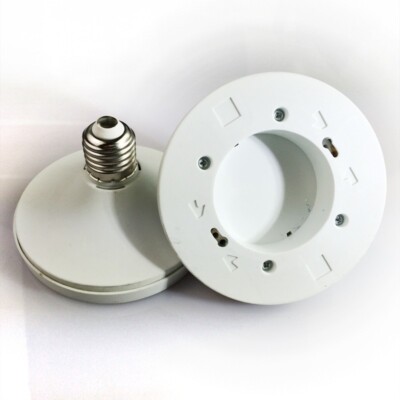 2x Lamp Holder Converters E27/E26 to GX53 Base LED Light Bulb Adapter Converter
