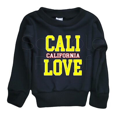 Baby Infant NewBorn Sweatshirt Cali California Love Halloween Funny Horror 