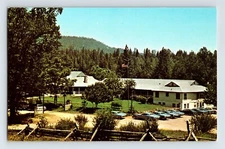 Postcard California Oakhurst CA Sierra Sky Ranch Hotel 1970s Chrome Unposted