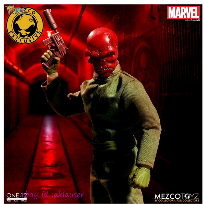 Mezco Toyz 1/12 Marvel Red Skull NYCC Limited Action Figure