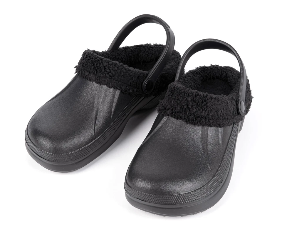 Clogs gefüttert warme Hausschuhe Gartenschuhe Winter Pantoletten Leicht EVA - Bild 2 von 4