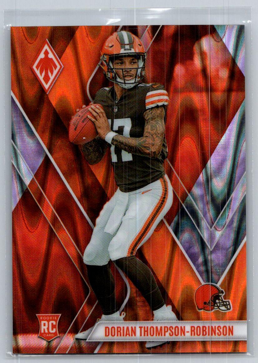 2023 Panini Phoenix #124 Dorian Thompson-Robinson Orange Seismic #/99