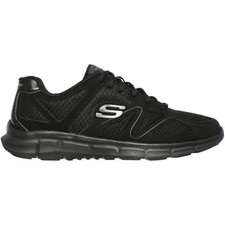 Skechers Satisfaction Flash Point Mens Training Shoes Black Gym Workout Trainers