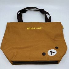 Rilakkuma Small Bag Tote Embroidered Bear's Face Brown