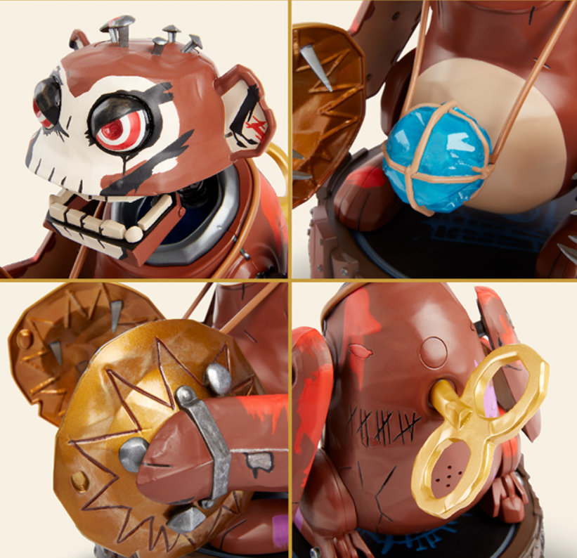 League of Legends LOL Arcane Powder Monkey Wind-Up Doll