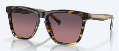NEW Costa Del Mar ULU Polarized Sunglasses Tortoise / Rose Gradient Glass 580G