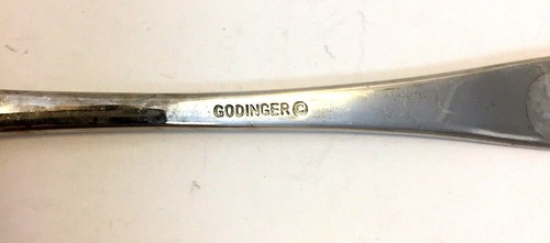 Godinger Silverplated Flatware Pierced Slotted Repousse’ Acorns Server Spoon - Bild 6 von 8