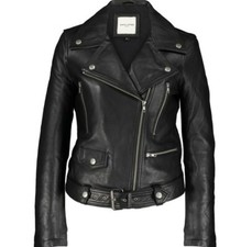 Bnwt Rrp €950 Womens Each X Other Leather Jacket Butter Soft Size M Uk 12 ]