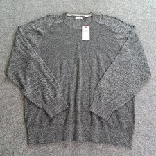 Izod Saltwater Sweater Mens Size Large Heathered Gray Pullover NWT