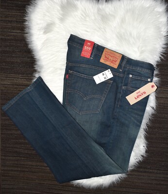 Levi s 559 Blue Jeans Mens Sz 46X32  Straight Relaxed  (B&T) NEW $69.50