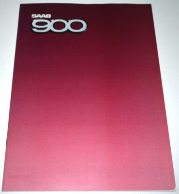 SAAB 900 UK SALES BROCHURE 1984 + TECHNICAL SPECIFICATIONS & COLOUR CHART