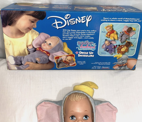 Disney Water Babies Dumbo Dress Up Kuschel Baby Puppe Rassel Trichter Spielkameraden - Bild 11 von 17