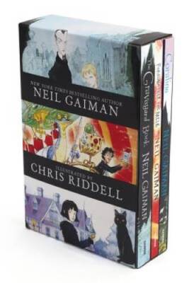 Neil Gaiman/Chris Riddell 3-Book Box Set: Coraline; The Graveyard Book; F - GOOD