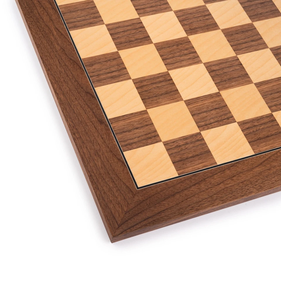 WE Games Deluxe Walnut Wood Chess Board – Handmade in Spain, 22 in. - Image 3 of 4