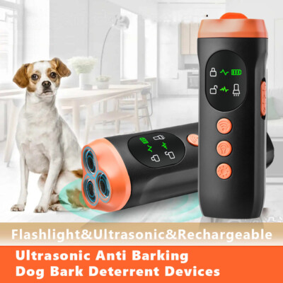Ultrasonic Silencer Dog Repeller Neighbor Pet Behavier Trainer Anti-Barking 50FT