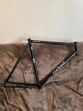 Naked track/fixed gear bicycle frame
