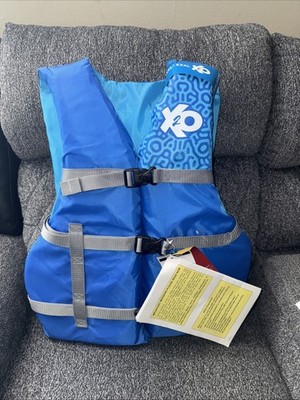 X2O Model 200 Blue Life Jacket Vest XXL/XXXL USCG Approved PFD Style A-B Adult