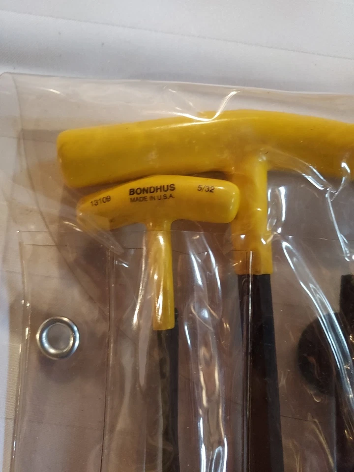 "Bondhus" 6 Piece Ball End Hex Keyset, SAE, T Handel  Allen Wrench Set - Image 4 of 4