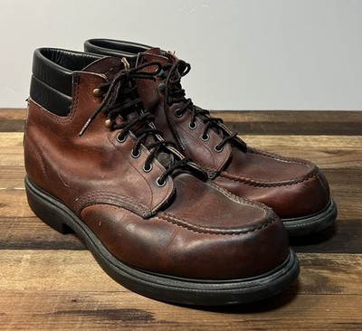 Vintage Red Wing 204 Leather SuperSole Moc Toe Work Boot 12 EE
