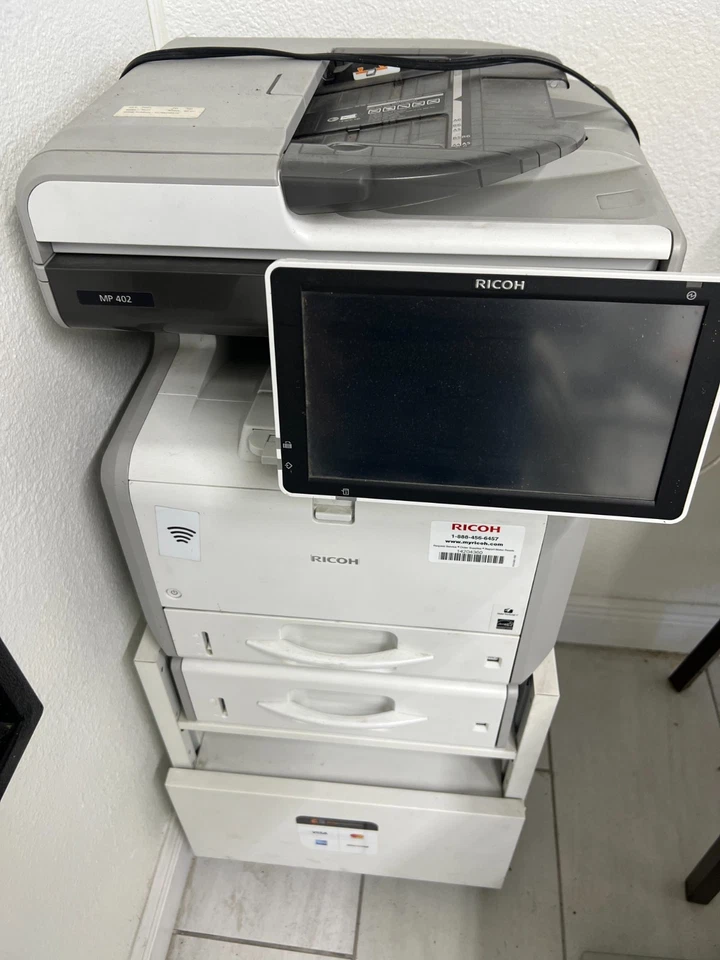 Ricoh MP 402SPF - Impresora MFP / Copiadora / Escáner / Fax + Pickup Base Miami 33196 Foto 2 de 4