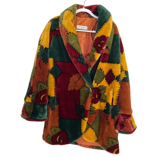 VINTAGE DonnyBrook Regal Plush Collection Coat Size Large MADE IN USA RARE