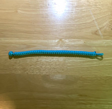 Blue Nylon Paracord Bracelet fits up to 8.5 in wrist. 550 lb, Camping/Hiking