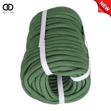 Strong Pulling Rope Braided Polyester Rope 3/8" 100' 3520 Lbs Army Green New