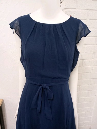 Billie & Blossom Navy Knee Length Dress Size 12 Petite - Picture 2 of 7