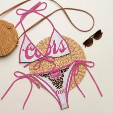 Pink Western Rodeo Banquet Bikini   Leopard P...