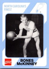 1989-90 Collegiate Collection/Coca-Cola North Carolina's - Bones McKinney