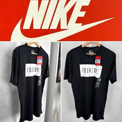 Nike Roshe One Men s Black/white Splatter Athletic Cut TShirt Vintage Sz M NEW