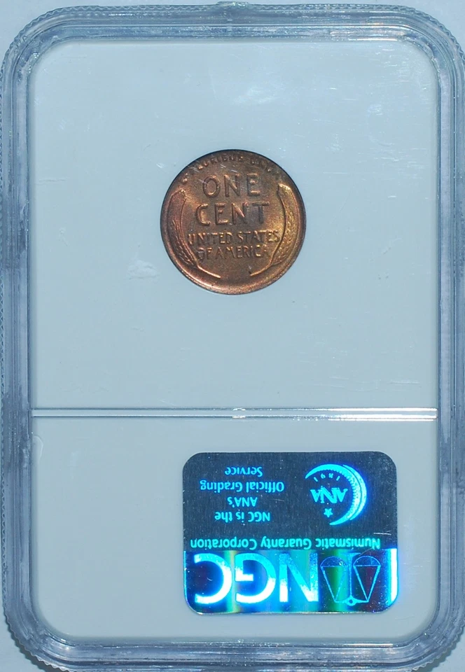 1920 D NGC MS64RB Red and Brown Lincoln Wheat Cent - Image 2 of 2